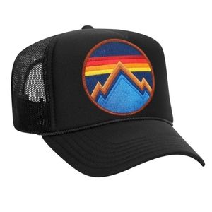 AVIATOR NATION TRUCKER HAT Black